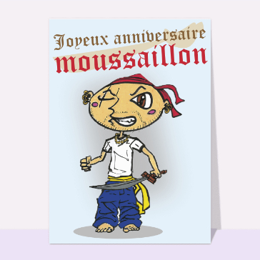 Carte anniversaire enfant : Anniversaire du petit pirate