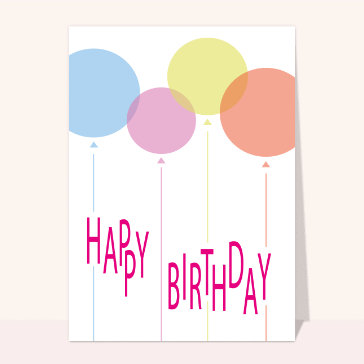 Les ballons happy birthday