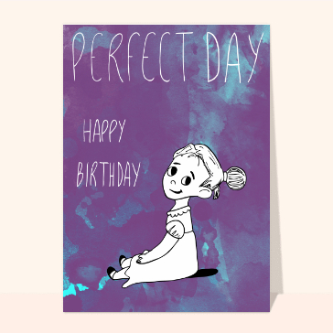 Un jour parfait anniversaire petite fille