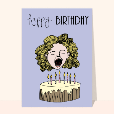 Souffler les bougies happy birthday