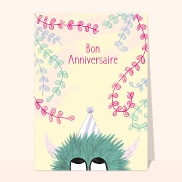 Petit monstre d'anniversaire