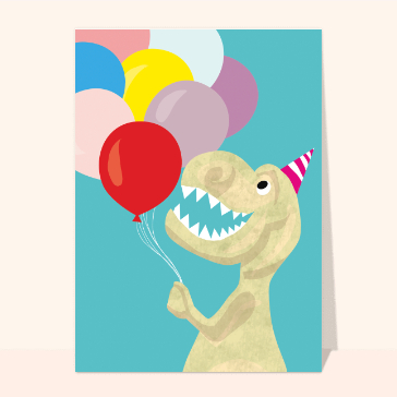 Dinosaure d'anniversaire