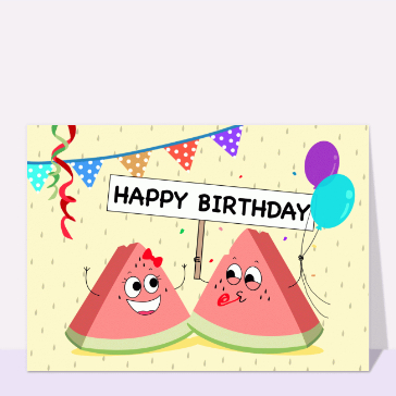 Happy birthday de pastèques