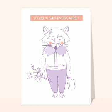 Joyeux anniversaire du petit renard