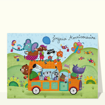 Le bus des animaux en balade