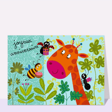 Joyeux anniversaire de la girafe