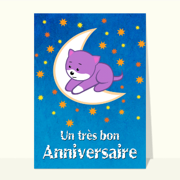Anniversaire ourson sur la lune