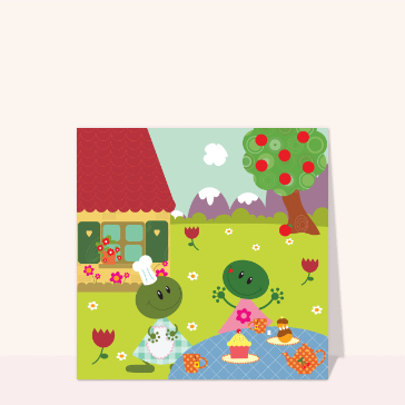 Invitation le goûter des grenouilles