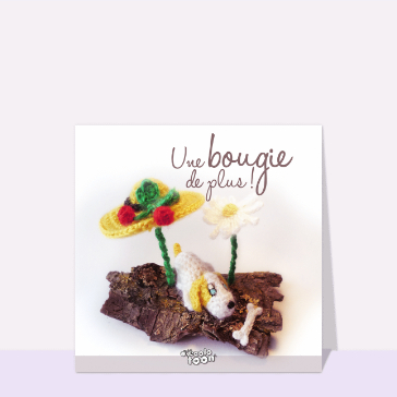 Carte Une bougie de plus