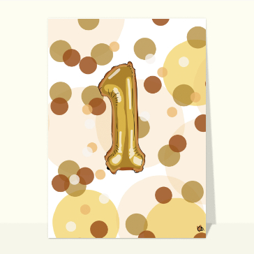 Joyeux anniversaire 1 an