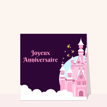 Joyeux anniversaire château de princesse