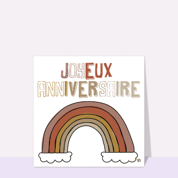 Joyeux anniversaire arc-en-ciel