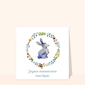 Joyeux anniversaire mon lapin