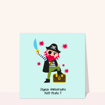 Joyeux anniversaire petit pirate