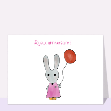 Petite souris d`anniversaire rose