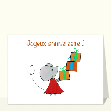 La petite souris et ses cadeaux