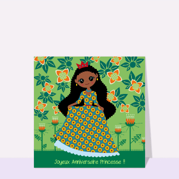 Joyeux anniversaire petite princesse africaine