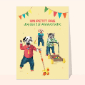 Cartes anniversaire enfants pour votre texte
