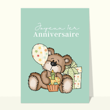 Joyeux anniversaire petit nounours