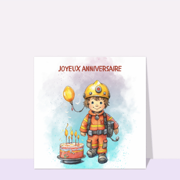 Anniversaire de petit pompier