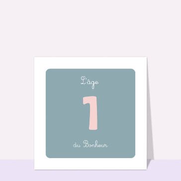 1 an l`âge du bonheur