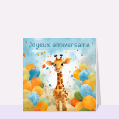 Cartes anniversaire enfants pour votre texte