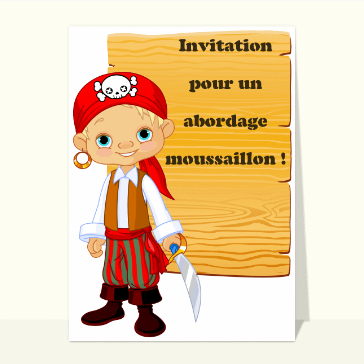 Invitation d'anniversaire du pirate