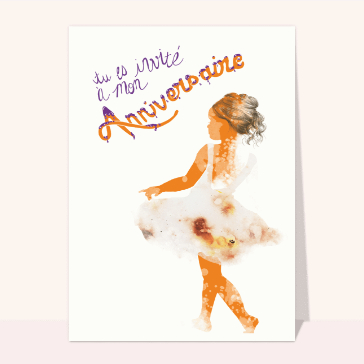Invitation anniversaire petite fille