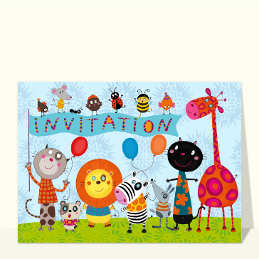 Invitation la surprise des copains