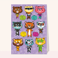 Invitations anniversaire enfants pour votre texte