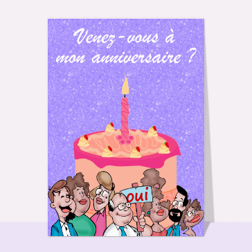 Venez-vous à mon anniversaire ?