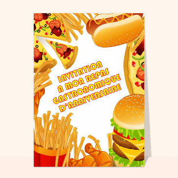 Repas gastronomique d'anniversaire