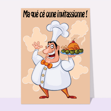 Invitation d'anniversaire à l'italienne