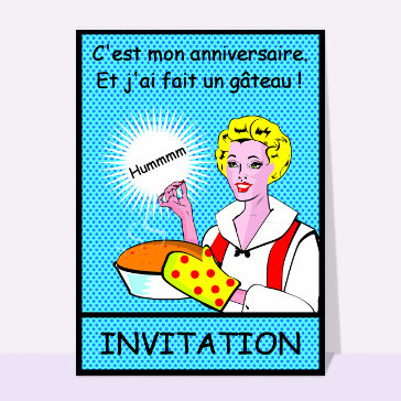 Invitation style comics