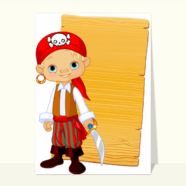 L'invitation du petit pirate