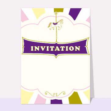 Invitation petit manège