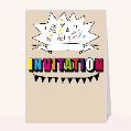 Invitations anniversaire personnalisees pour votre texte