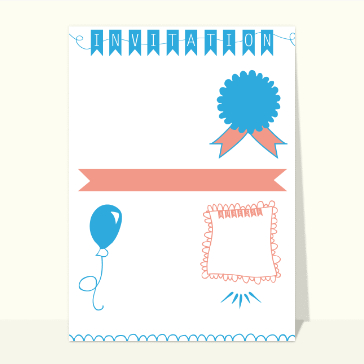 Invitation anniversaire personnalisable