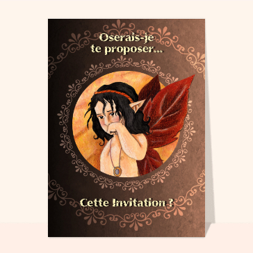 invitation anniversaire : Oserais-je te proposer cette invitation