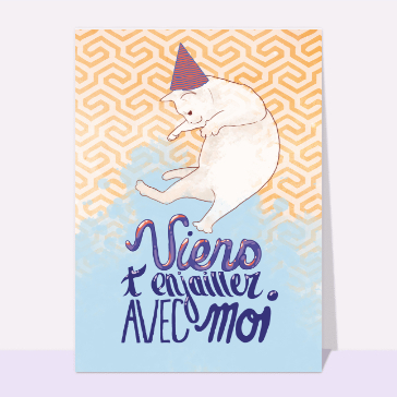 Viens t'enjailler avec un chat