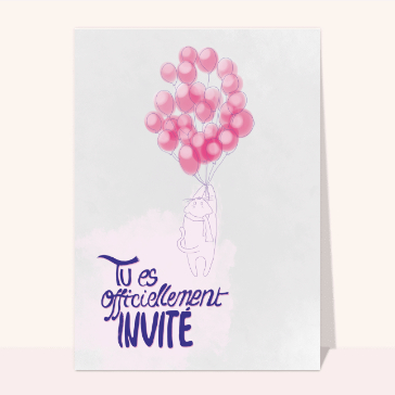 Tu es officiellement invité