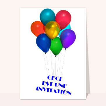 invitation anniversaire : Une invitation anniversaire