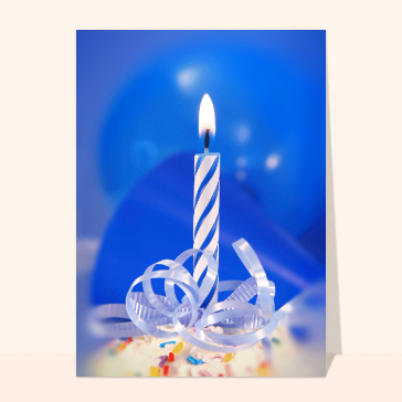 Invitation anniversaire : Bougie invitation anniversaire