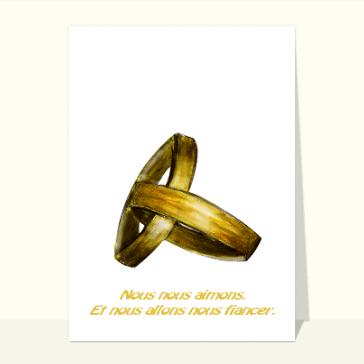 Nous allons nous fiancer