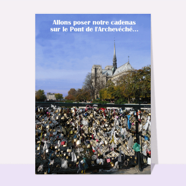 Notre cadenas sur le Pont de l'Archevéché