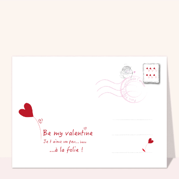 Carte Carte postale d`amour