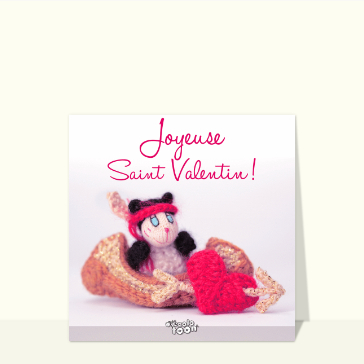 Carte Petit indien vogue vers l`amour