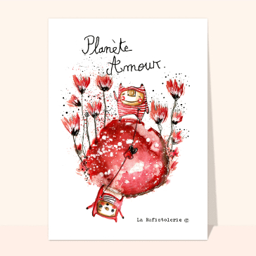 Carte Planète amour