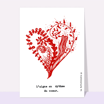 Amour et St Valentin : L`algue au rythme du coeur