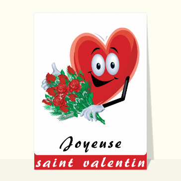 Carte Saint Valentin humour : Joyeuse saint valentin